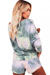 Tie Dye Grey-Pink Short Set