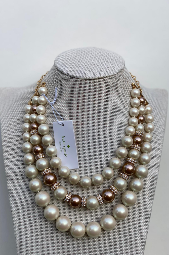 Parlour Pearl Triple Strand Necklace
